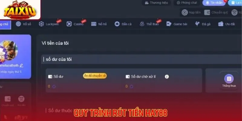 Bỏ túi các chú ý quan trọng khi thực hiện theo ảnh rút tiền tài xỉu Hay88